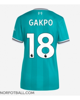 Billige Fotballdrakt Liverpool Cody Gakpo #18 Replika Tredjedrakt Dame 2025-26 Kortermet